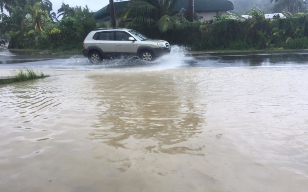 Cyclone Irene floods Port Vila.