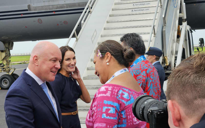 Watch: Christopher Luxon speaks from CHOGM in Samoa | RNZ