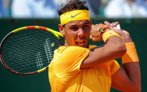 Rafael Nadal in action in Monte Carlo.