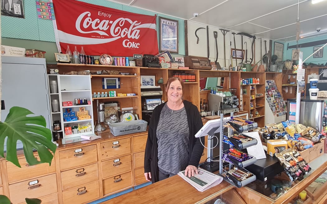 Raewyn Lock works at the Mt Somers store.