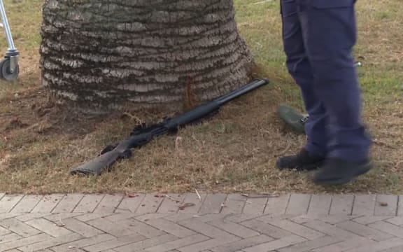 Sajid Akram used a shotgun during the Bondi Beach terror attack. (ABC News)