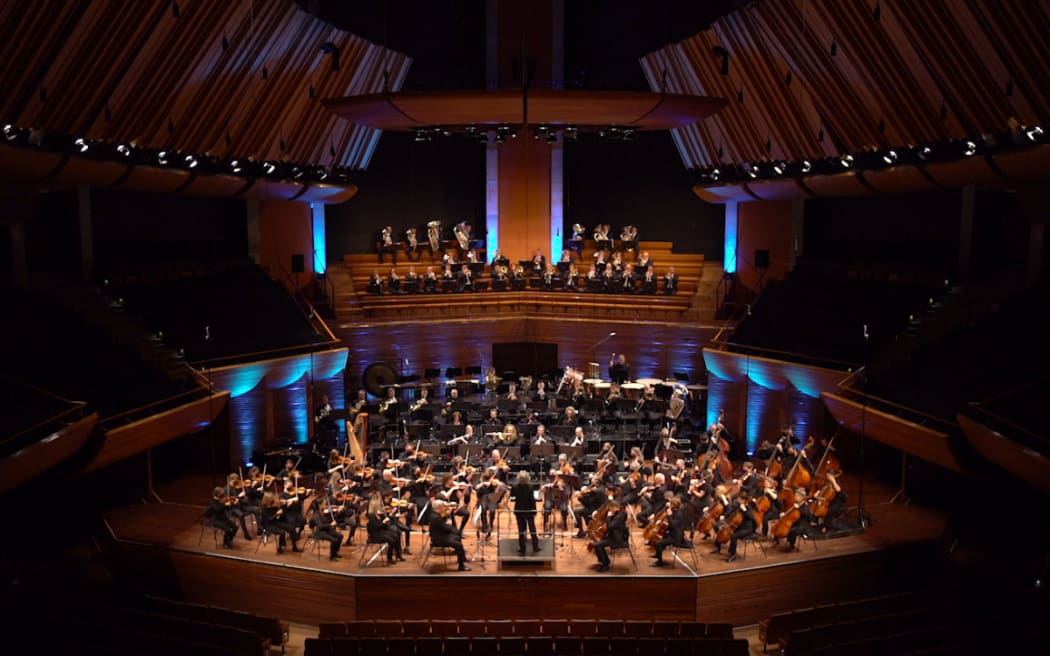 National Band of New Zealand in recording sessions with NZSO conducted by James Judd