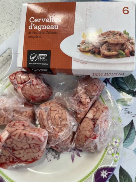 Lambs brains on the Halal Butcher website.