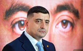 George Simion, the leader of nationalist sovereign party 'Alliance for the Union of Romanians'.
