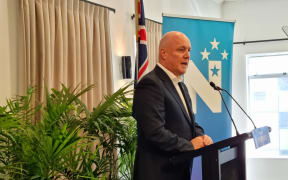 National party leader Christopher Luxon gives his State of the Nation speech in Auckland on Sunday morning, outlining policies National will implement if it is elected this year.