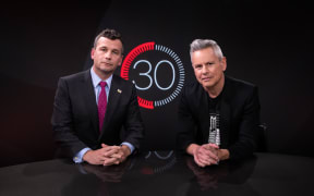 ACT Party leader David Seyour in studio for an interview on season 3 of 30 with Guyon Espiner.