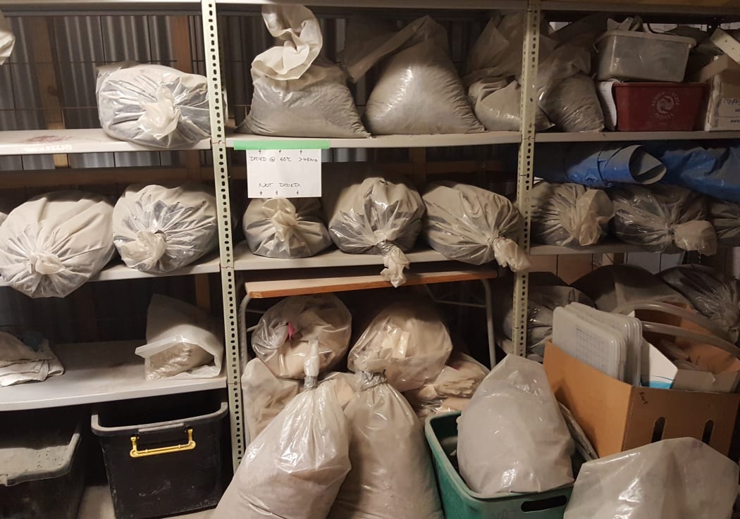 Bags of ash in the Ash Lab