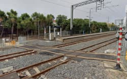 Baldwin Avenue train station in Mt Albert, Auckland.