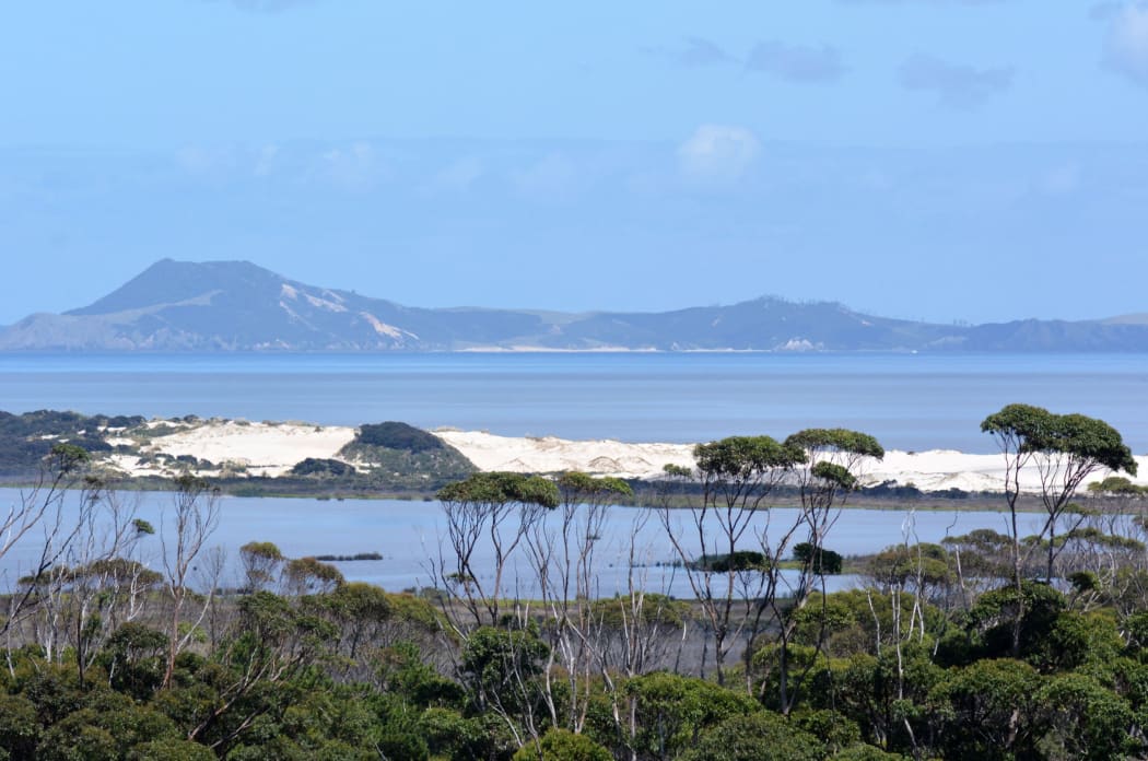 Aerial landscape view of Karikari Peninsula Northland,New Zealand