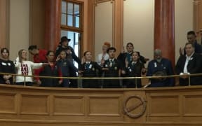 Parliament has been temporarily suspended after a haka broke out in the public gallery following Te Pāti Māori MP Oriini Kaipara's maiden speech.