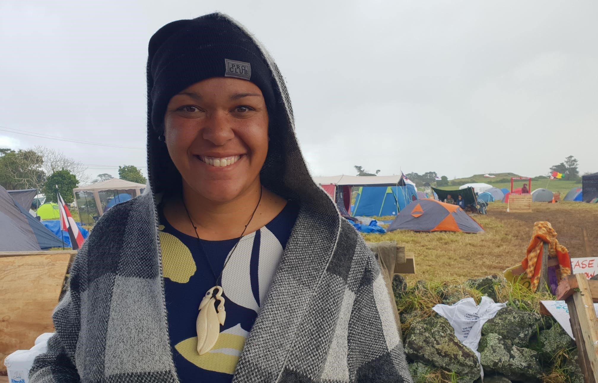 Kelly Francis has been occupying with other protestors at Ihumātao for 18 months.