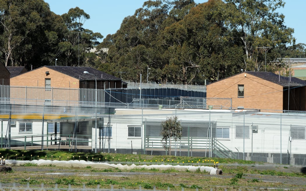 Steel fences surround the Villawood Immigration Detention Centre for refugees in Sydney.