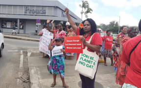 Pacific women take to the streets to be heard.