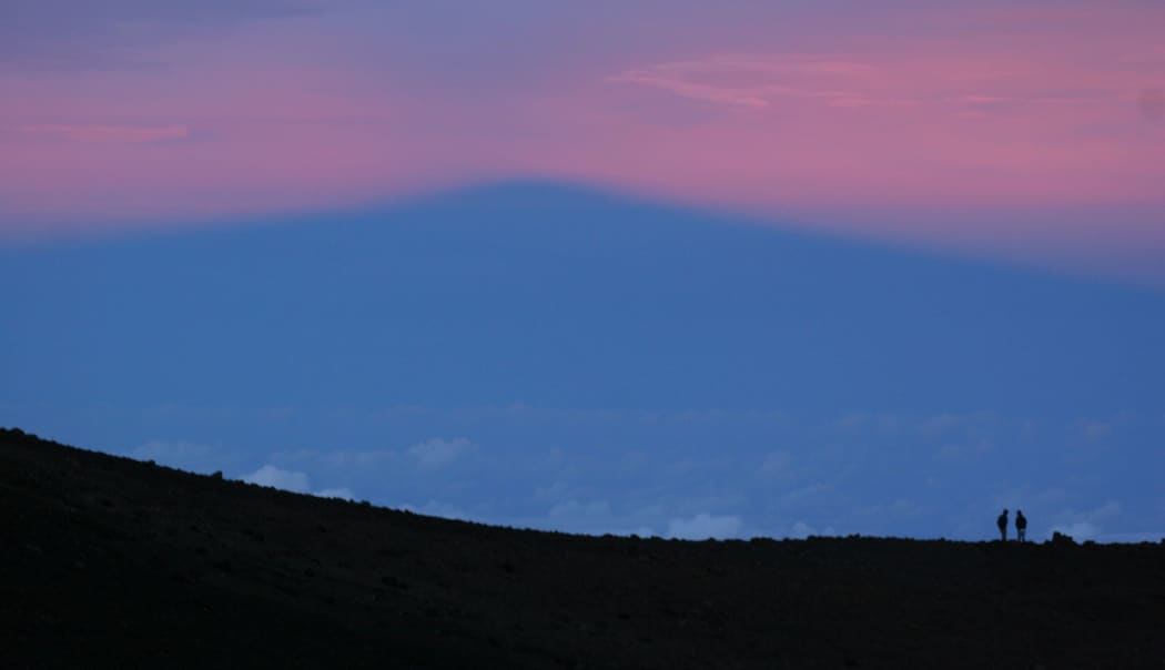 The shadow of Mauna Kea in Hawai'i
