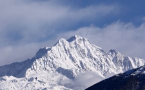 A view of Himalayan range including Trishul, Nanda Devi,Chaukhamba from Chopta Valley during the  Winter Season at Rudrapragya District of Uttarakhand, India.