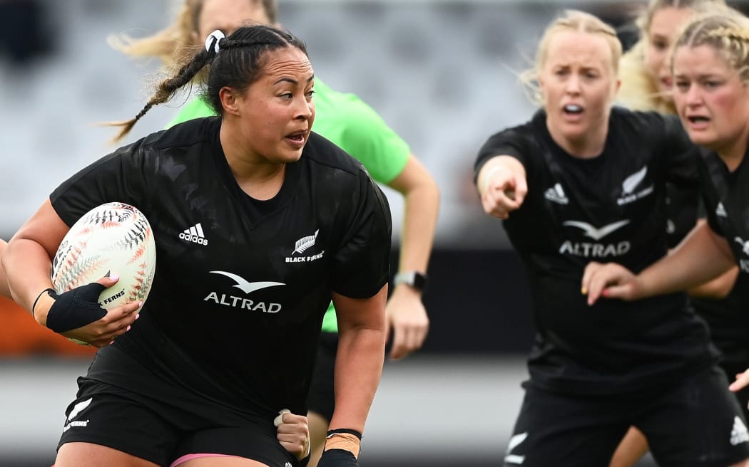 Black Ferns player Joanah Ngan Woo during the New Zealand Black Ferns v Japan Women international rugby union match at Eden Park, Auckland, New Zealand on Saturday 24 September 2022.
© Copyright photo: Andrew Cornaga / www.photosport.nz