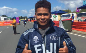Fiji weightlifter Apolina Vaivai, who won bronze at the 2018 Commonwealth Games on the Gold Coast.