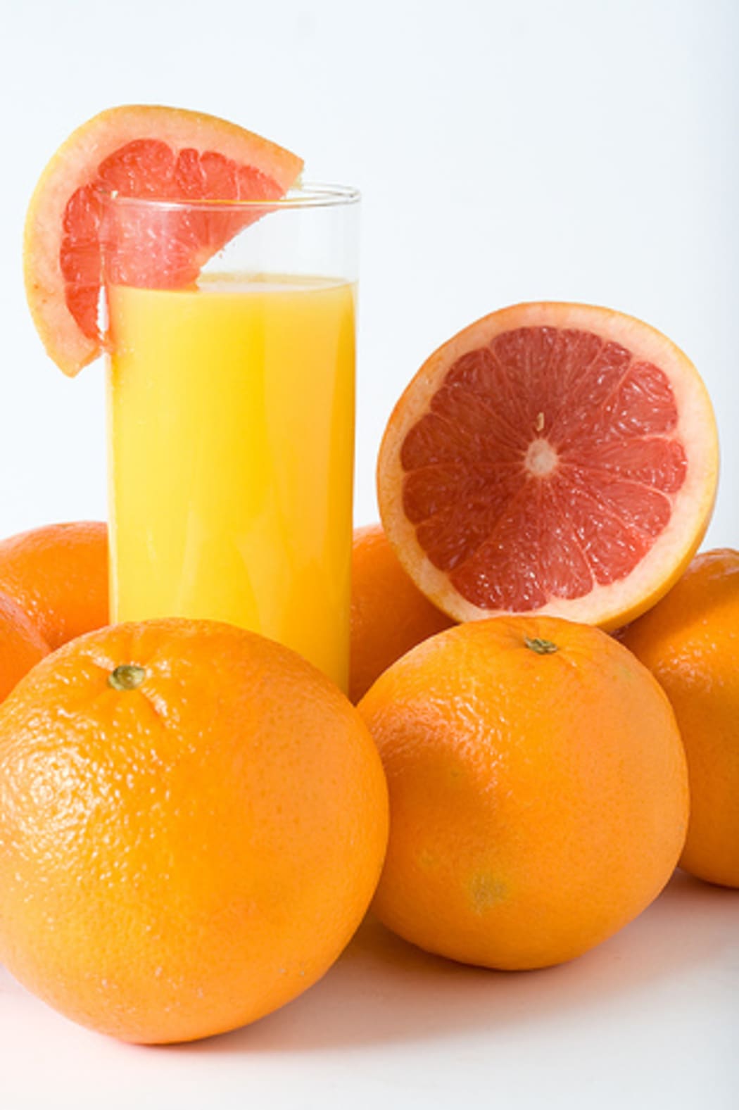 A glass of orange juice