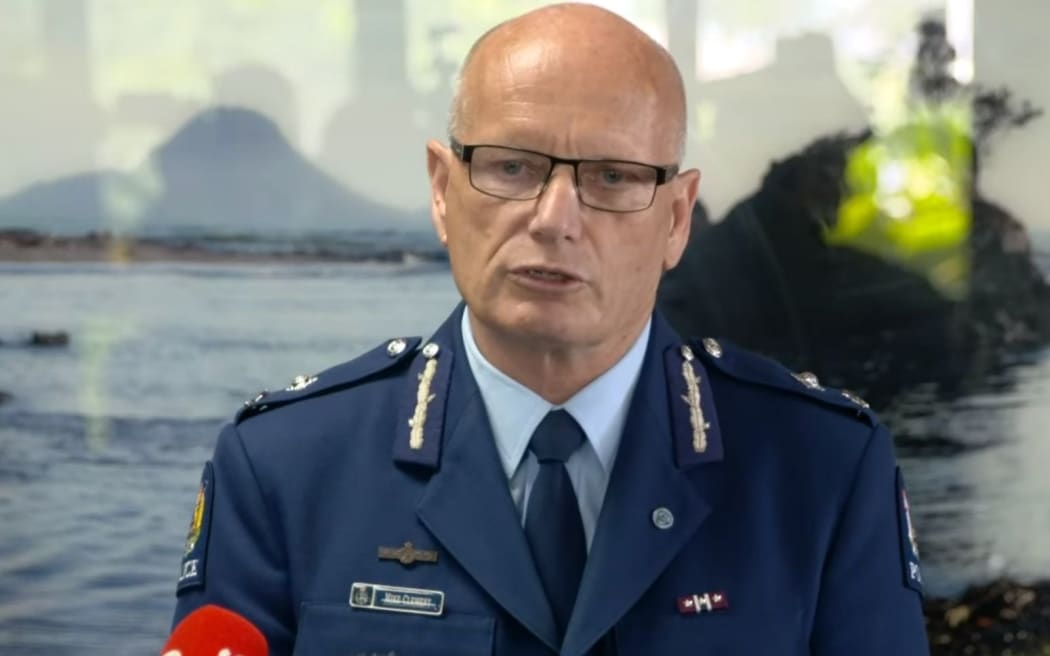 Screengrab of Police Deputy Commissioner Mike Clement