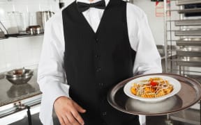 waiter with food