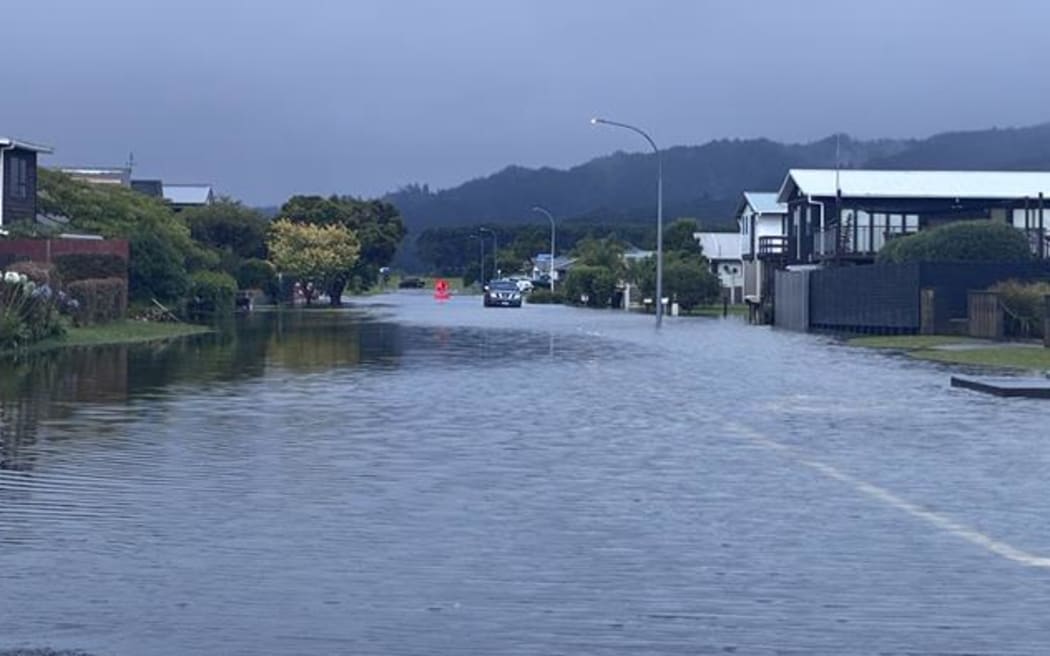 Flooding in Whitianga.