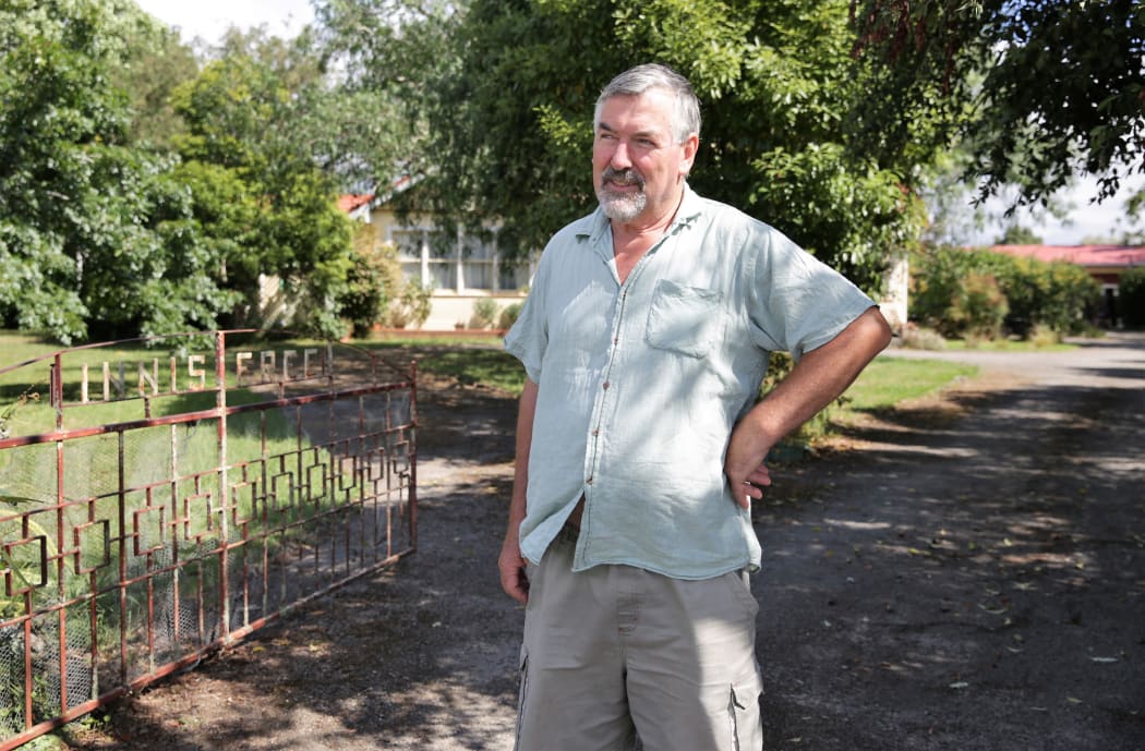 Simon Burgess is concerned the road is going to be built on his property.