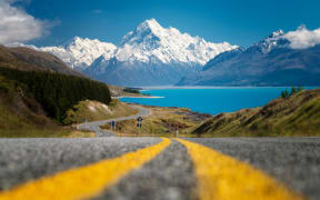 On the way to Aoraki/Mount Cook National Park..