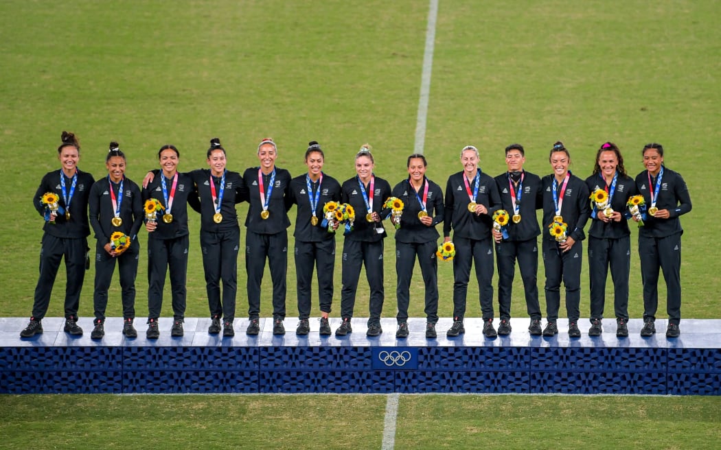 The Black Ferns Sevens win gold at the Tokyo Olympic Games.