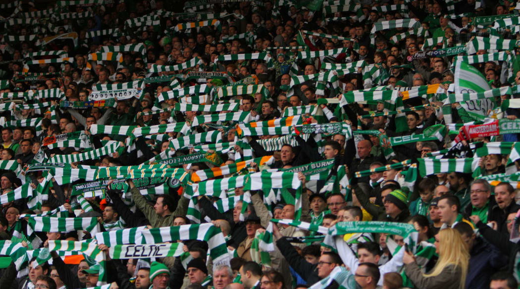 Celtic football fans