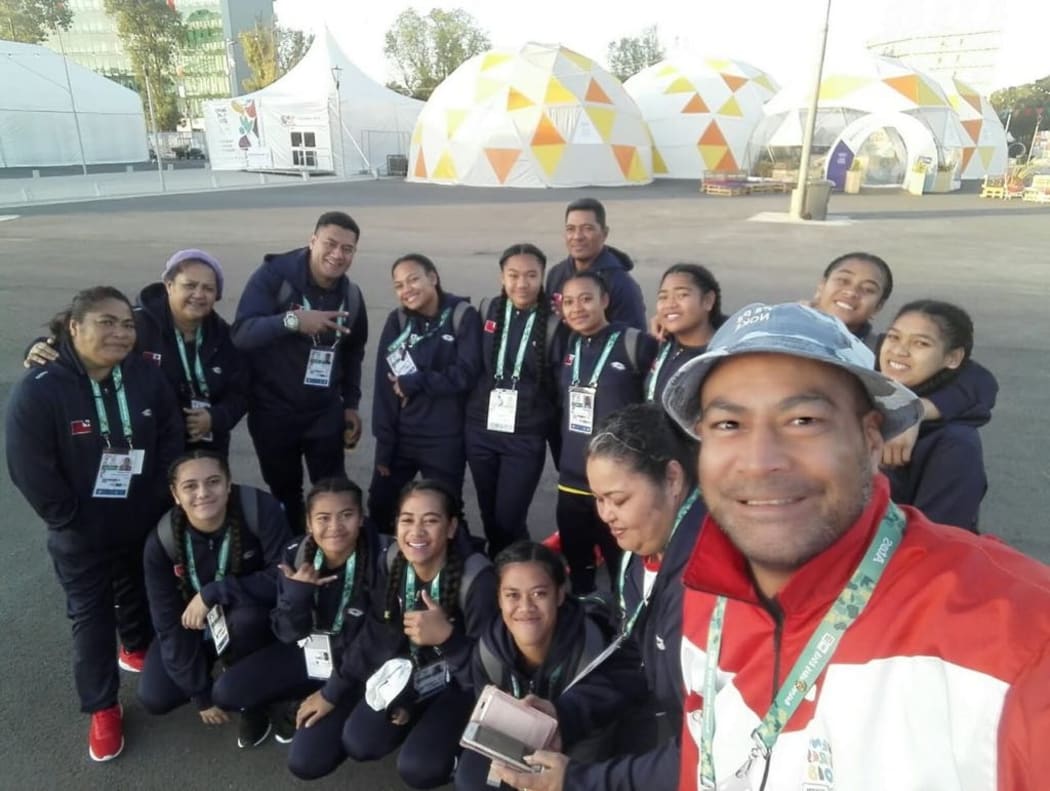 Team Tonga at the 2018 Youth Olympics in Buenos Aires.