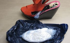 Authorities have seized methamphetamine hidden in a range of objects including high heel shoes.