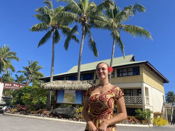 Cook Islands TV news director Tiana Hexton 2023.