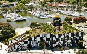 Whangārei's Hundertwasser Art Centre with Wairau Māori Art Gallery.