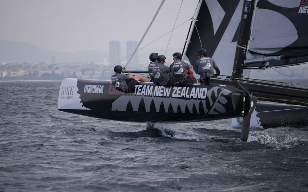Team New Zealand in Extreme Sailing Series in Turkey.