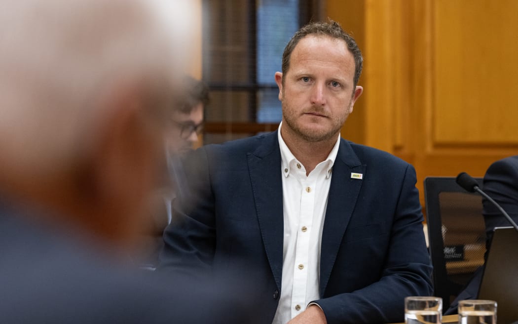 ACT party MP Cameron Luxton in select committee.