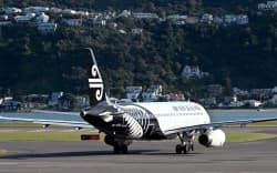 An Air New Zealand Airbus A320 aircraft departing Wellington Airport on 27 June, 2022.