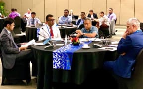 Government representatives at the UN-ADB regional roundtable in Suva.