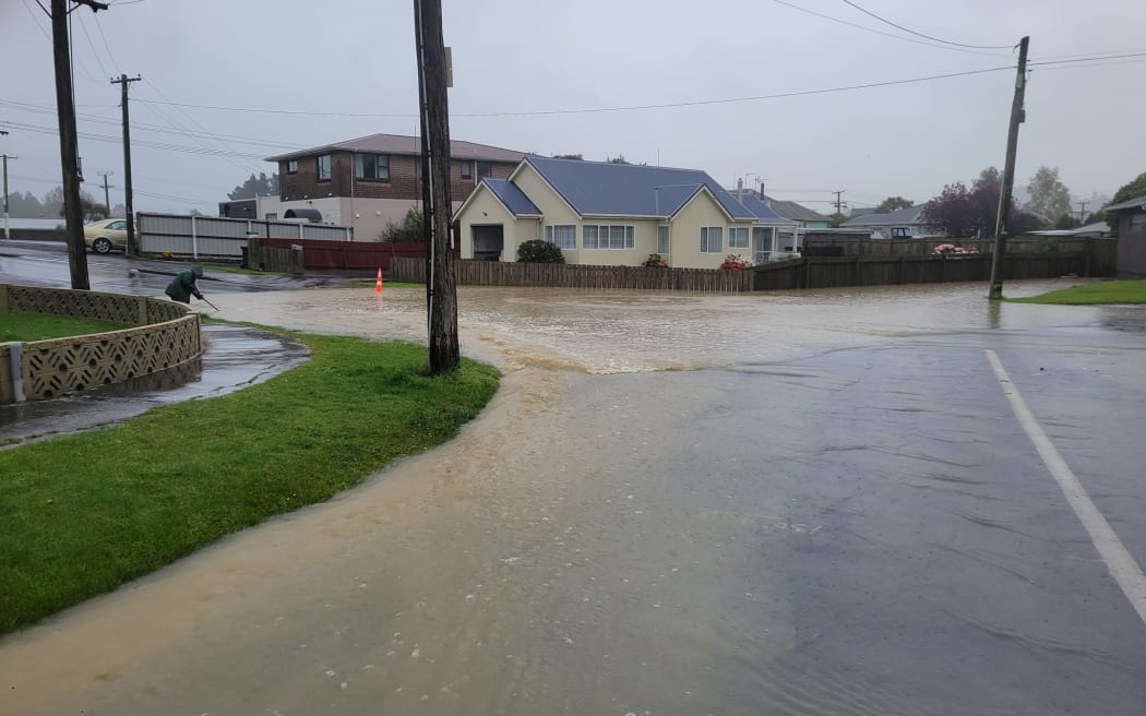 Flooding in Green Island, Dunedin
