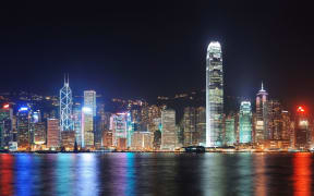 Hong Kong city skyline