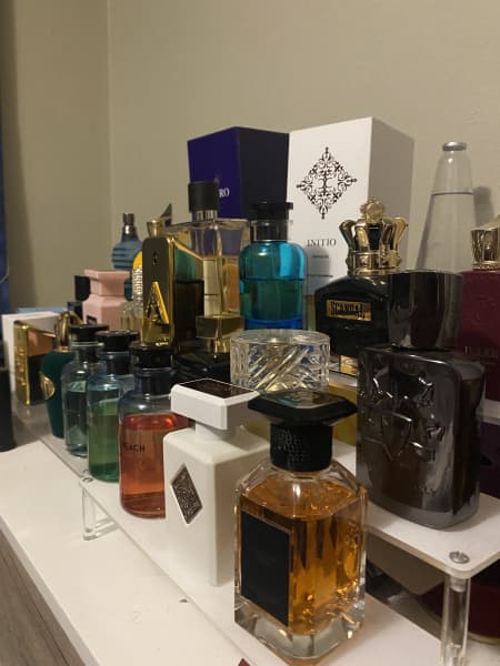 Van McCourt's fragrance collection is worth about $5,000.