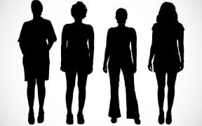Silhouettes of women