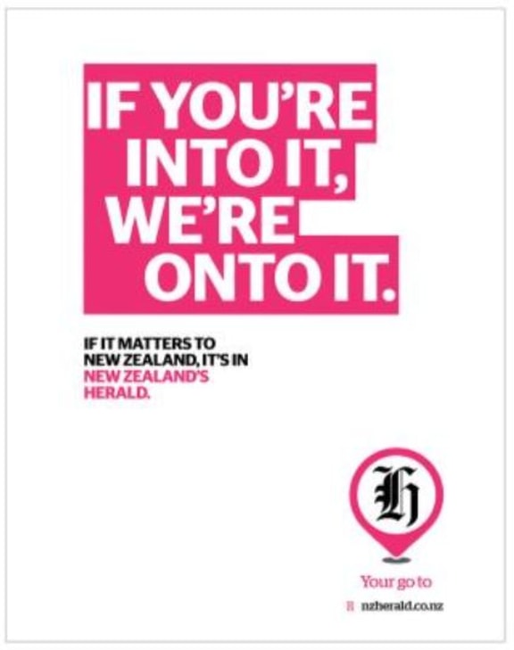 One of the Herald's new ads.
