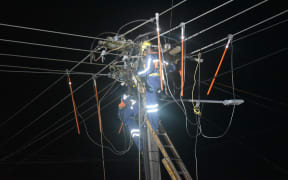 Fiji EFL linesman at work