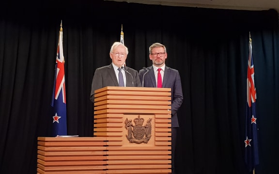 Former prime minister Jim Bolger and Minister of Workplace Relations Iain Lees-Galloway have announced a plan to set up Fair Pay Agreements.