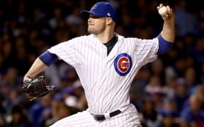 Chicago Cubs pitcher Jon Lester.