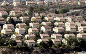 Houses in the settlement of Ofra in the Israeli-occupied West Bank.