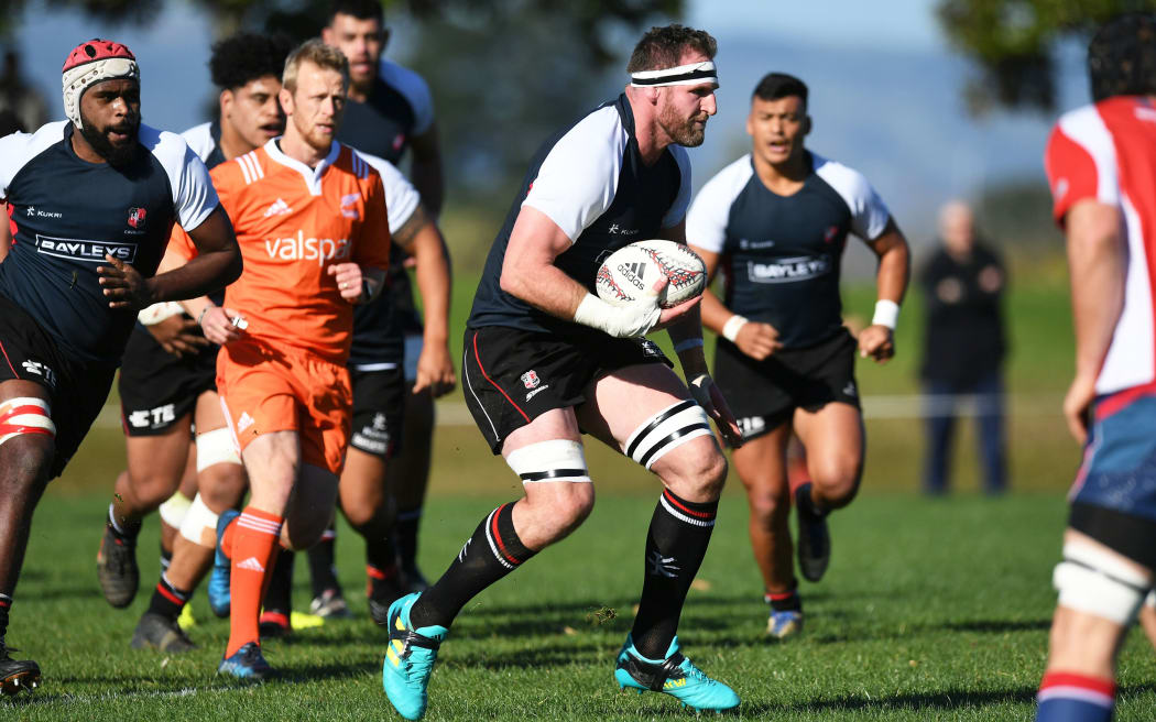 Kieran Read in action for Counties Manukau against Tasman Buccaneers