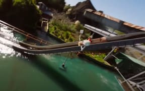 Log flume at Rainbow's End