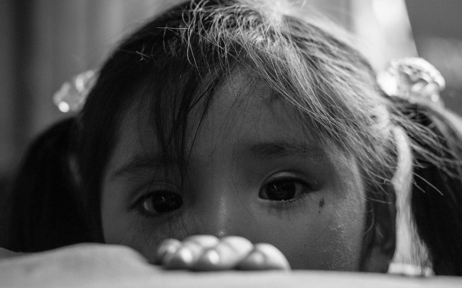 little girl close-up