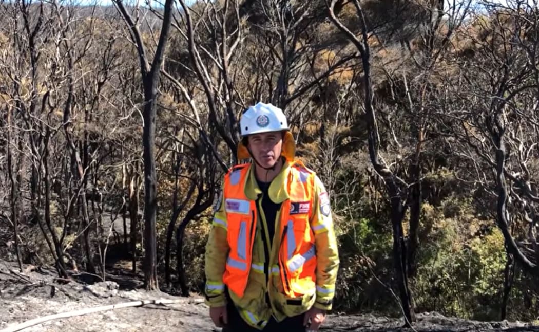 Incident Controller Rory Renwick gives an update via a Facebook video